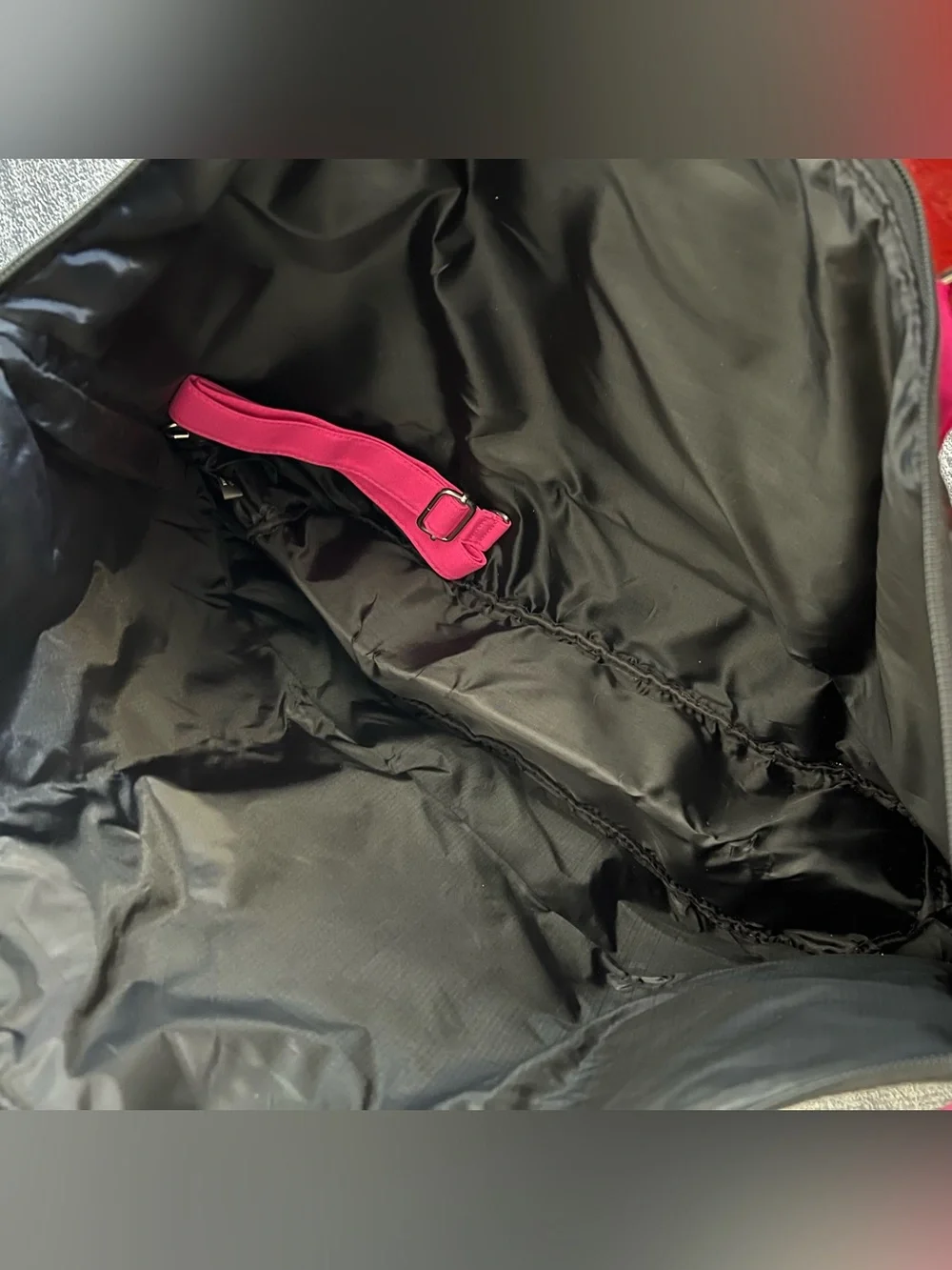 [Sold] Victoria's Secret Black and Hot Pink Sequin Beach Bag
